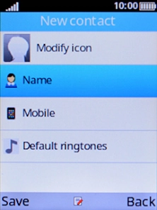 Select Name and key in the required name. Select Name and key in the required name.
