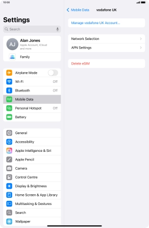Press APN Settings.