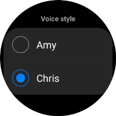 Press the required voice. Press the required voice.