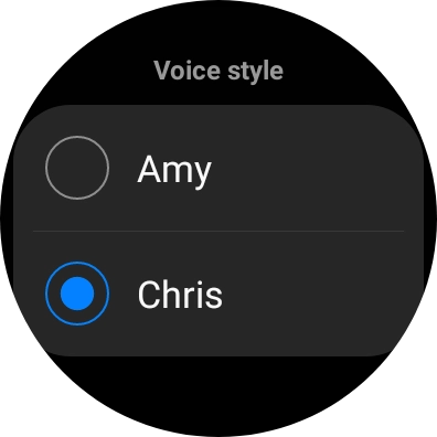 Press the required voice. Press the required voice.