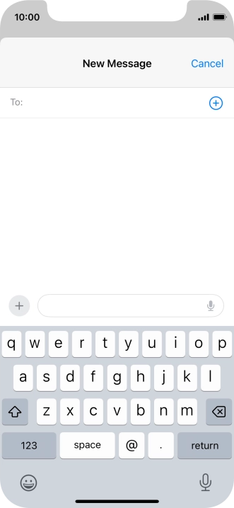 Press To: and key in the first letters of the recipient's name.