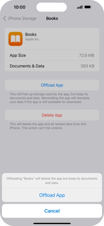 Press Offload App.