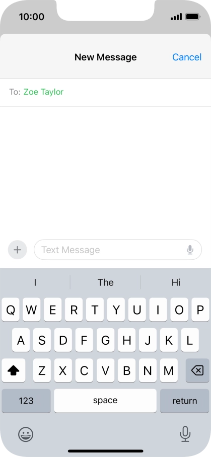 Press the microphone icon and say the required text. Press the microphone icon and say the required text.