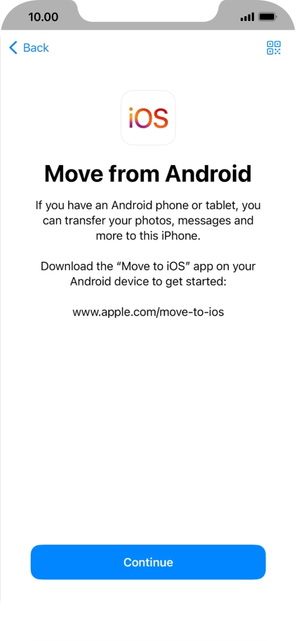 To transfer content to your phone, you need to install the app To transfer content to your phone, you need to install the app