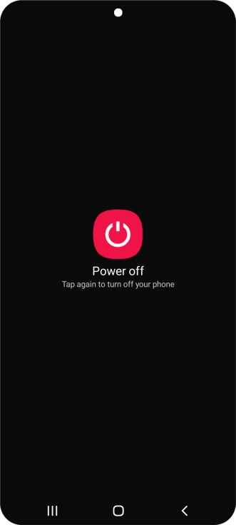 Press Power off.