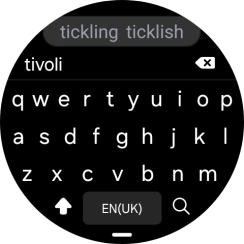 Key in the required destination and press the search icon. Key in the required destination and press the search icon.