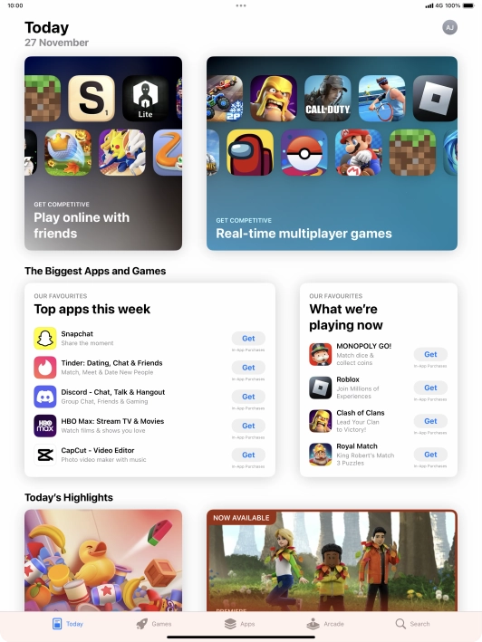 Press Search.