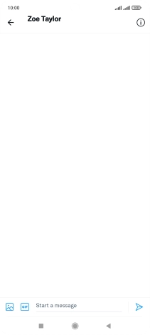 Press the text input field. Press the text input field.