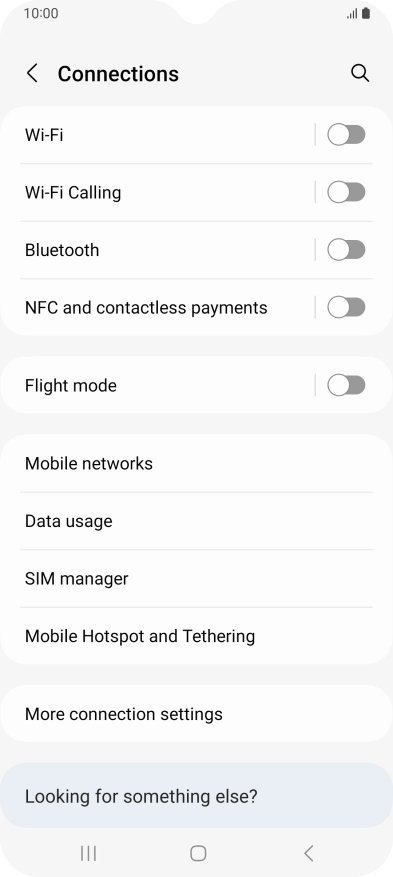 Press Data usage. Press Data usage.