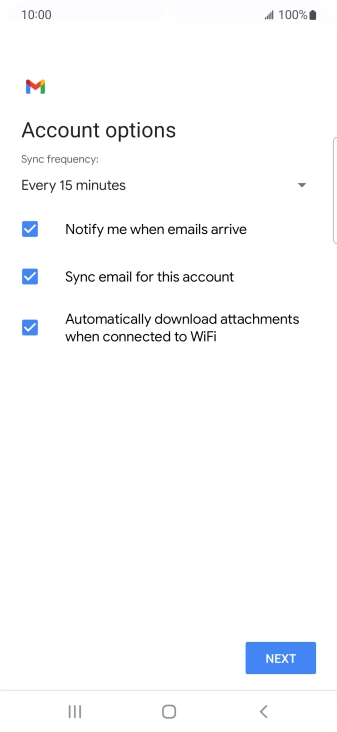 Press the drop down list below 