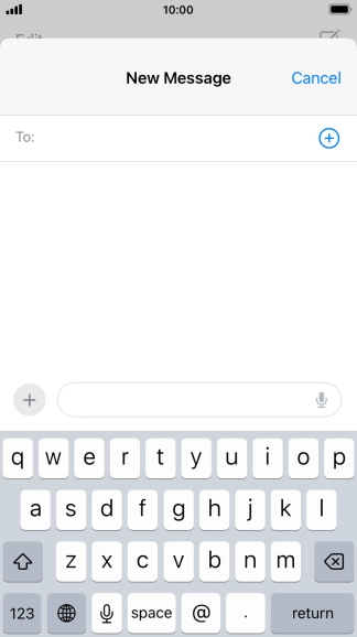 Press To: and key in the first letters of the recipient's name.