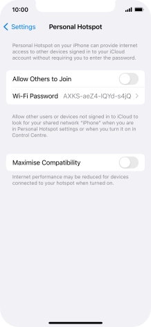 Press Wi-Fi Password and key in the required password. Press Wi-Fi Password and key in the required password.