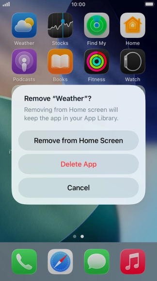 Press Delete App.