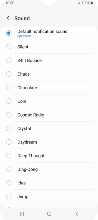 Press the required message tones to hear them.