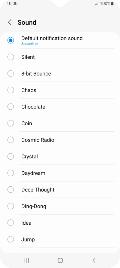 Press the required message tones to hear them.