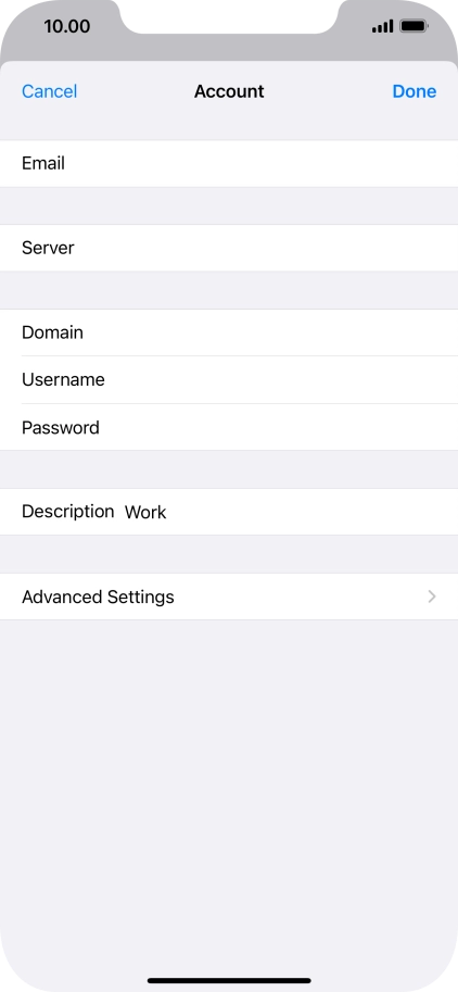 Press Advanced Settings. Press Advanced Settings.