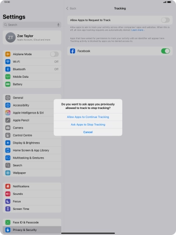 If you turn off the function, press the required setting. If you turn off the function, press the required setting.
