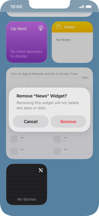 Press Remove.