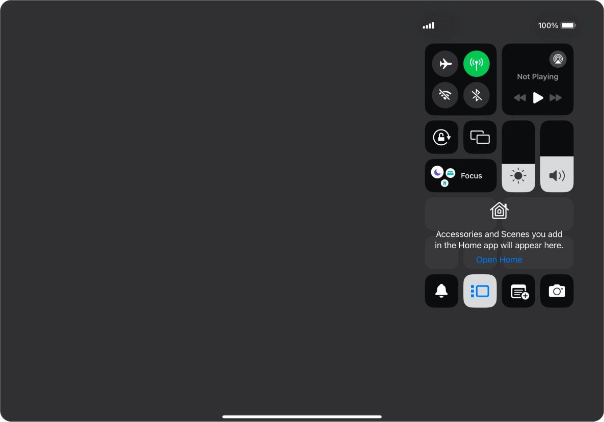 Press anywhere on the screen.