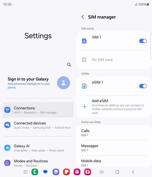 Press the Home key to return to the home screen.