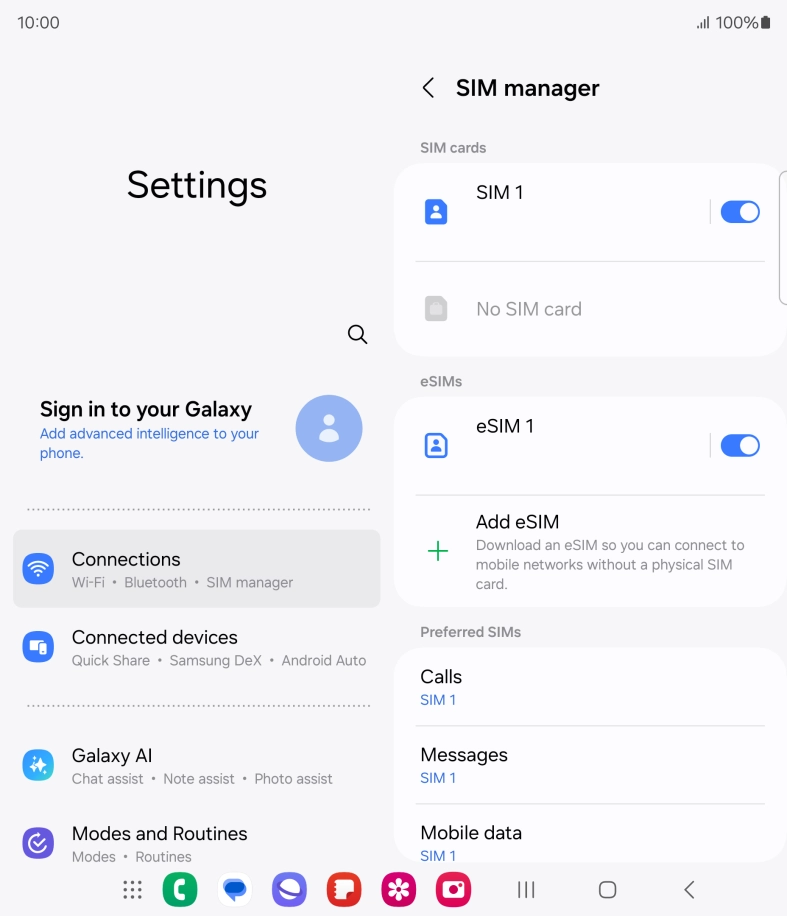 Press the Home key to return to the home screen.