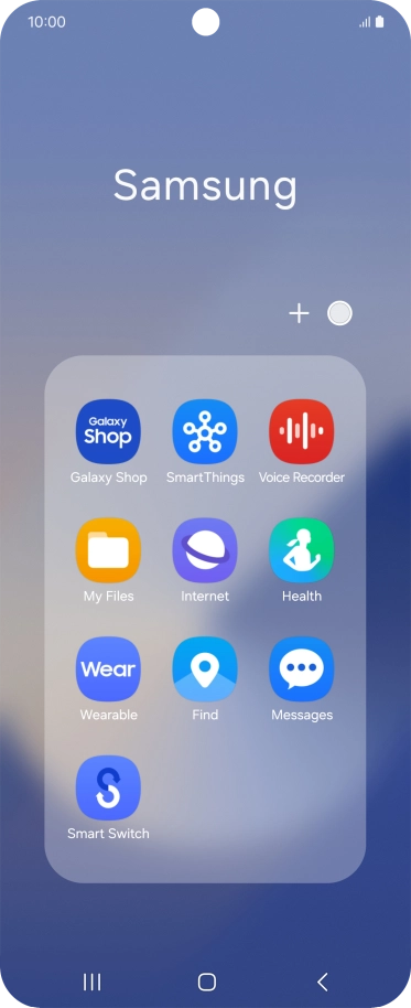 Open a supported app, e.g. Messages.