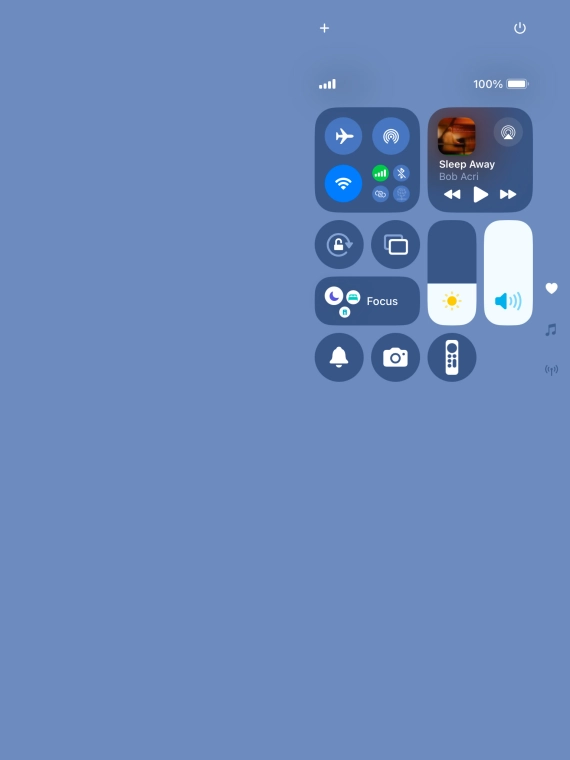 Press the sound mode icon to turn silent mode on or off.