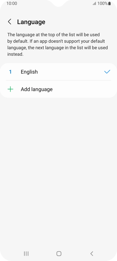 Press Add language.