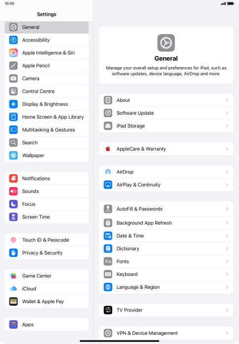 Press Screen Time and optionally select the required member of your family group.