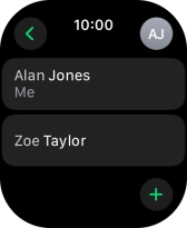 Press the required contact. Press the required contact.