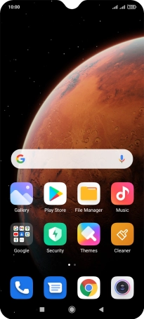 Press the camera icon.