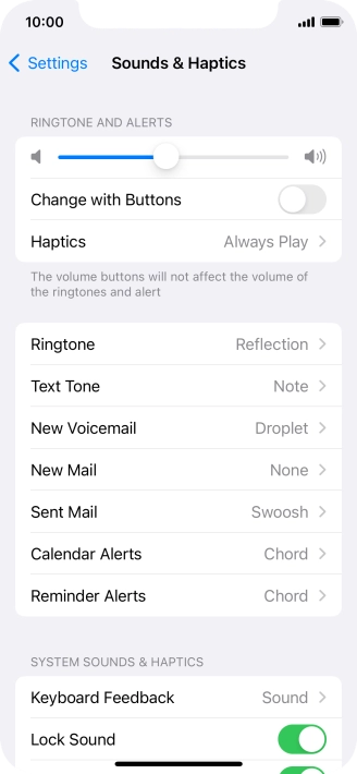 Press Ringtone.