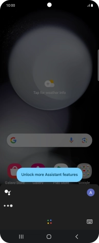Press the profile icon.