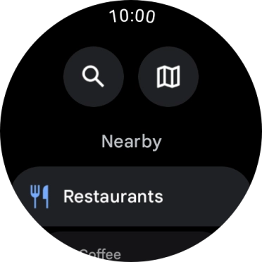 Press the search icon. Press the search icon.