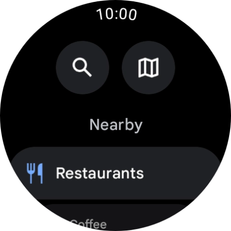 Press the search icon. Press the search icon.