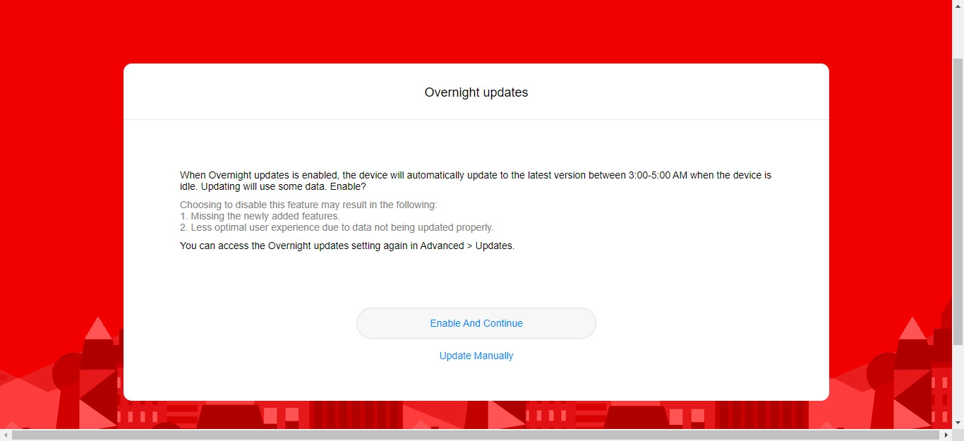 Click Enable And Continue.