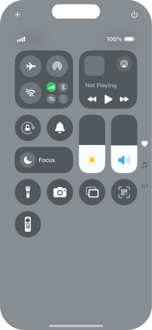 Press the flight mode icon to turn the function on or off.