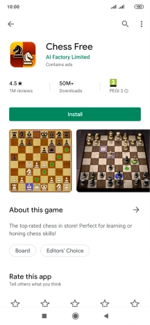 Press Install and follow the instructions on the screen to install the app.