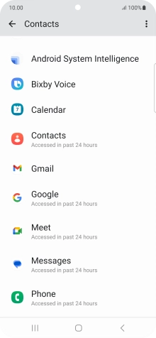 Press the required app. Press the required app.