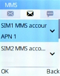 Select MMS account. Select MMS account.