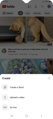 Press Upload a video. Press Upload a video.