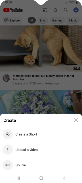 Press Upload a video. Press Upload a video.