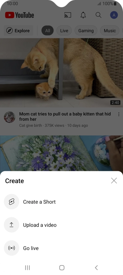 Press Upload a video. Press Upload a video.