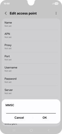 Key in http://mms.vodafone.co.uk/servlets/mms and press OK.