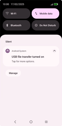 Press Touch for more options.