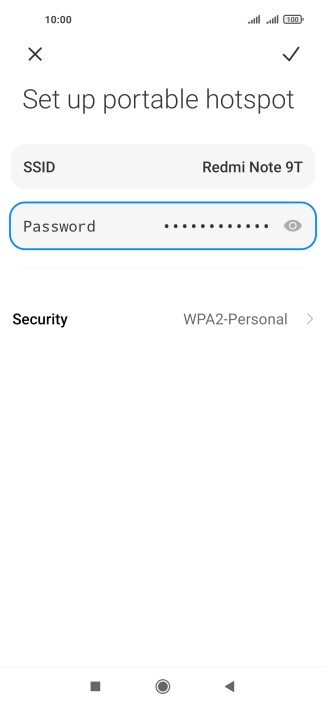 Press Security.