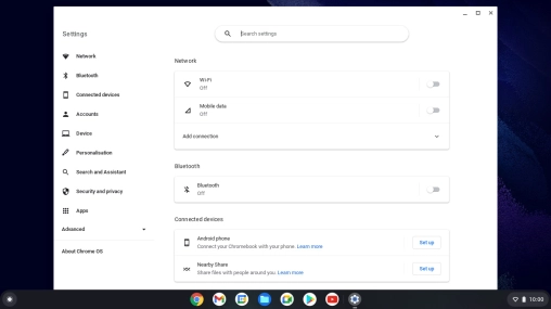 Click Accounts.