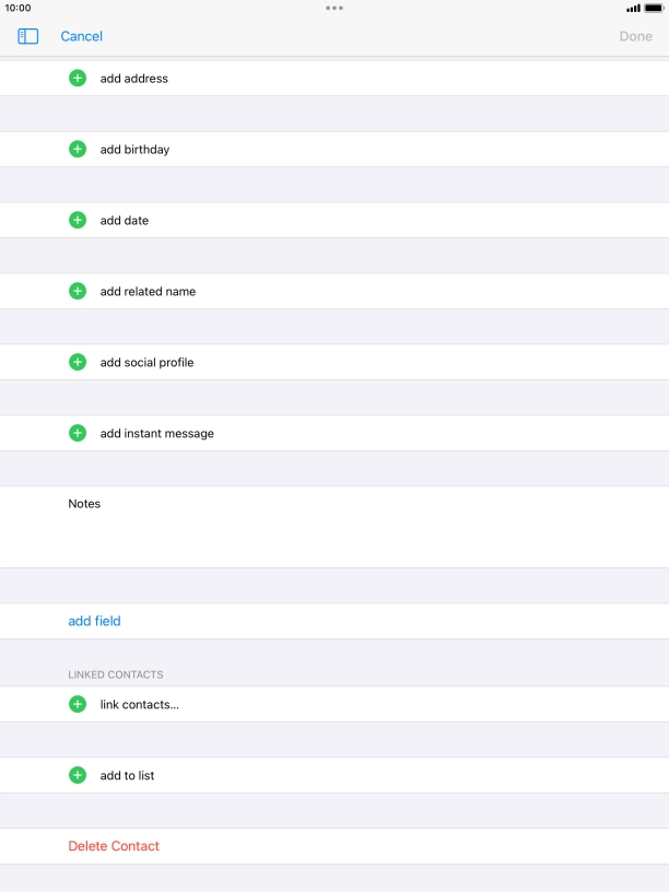 Press link contacts....