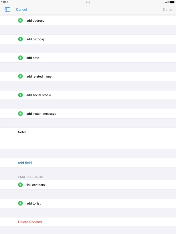 Press link contacts....