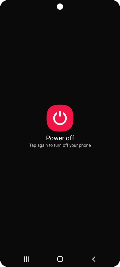 Press Power off. Press Power off.